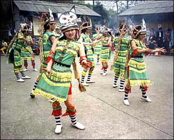 壮族火猫舞 壮族火猫舞