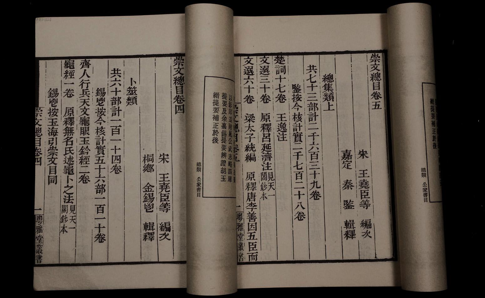 北宋最大的目录书《崇文总目》 北宋最大的目录书《崇文总目》
